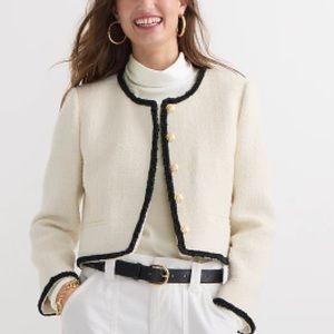 J. Crew Ivory Tissue Turtleneck Top (sz. small)